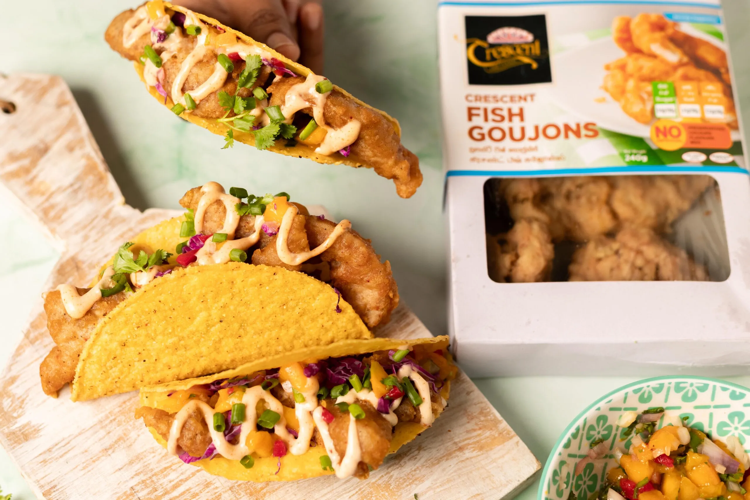 Crescent Fish Goujon Taco