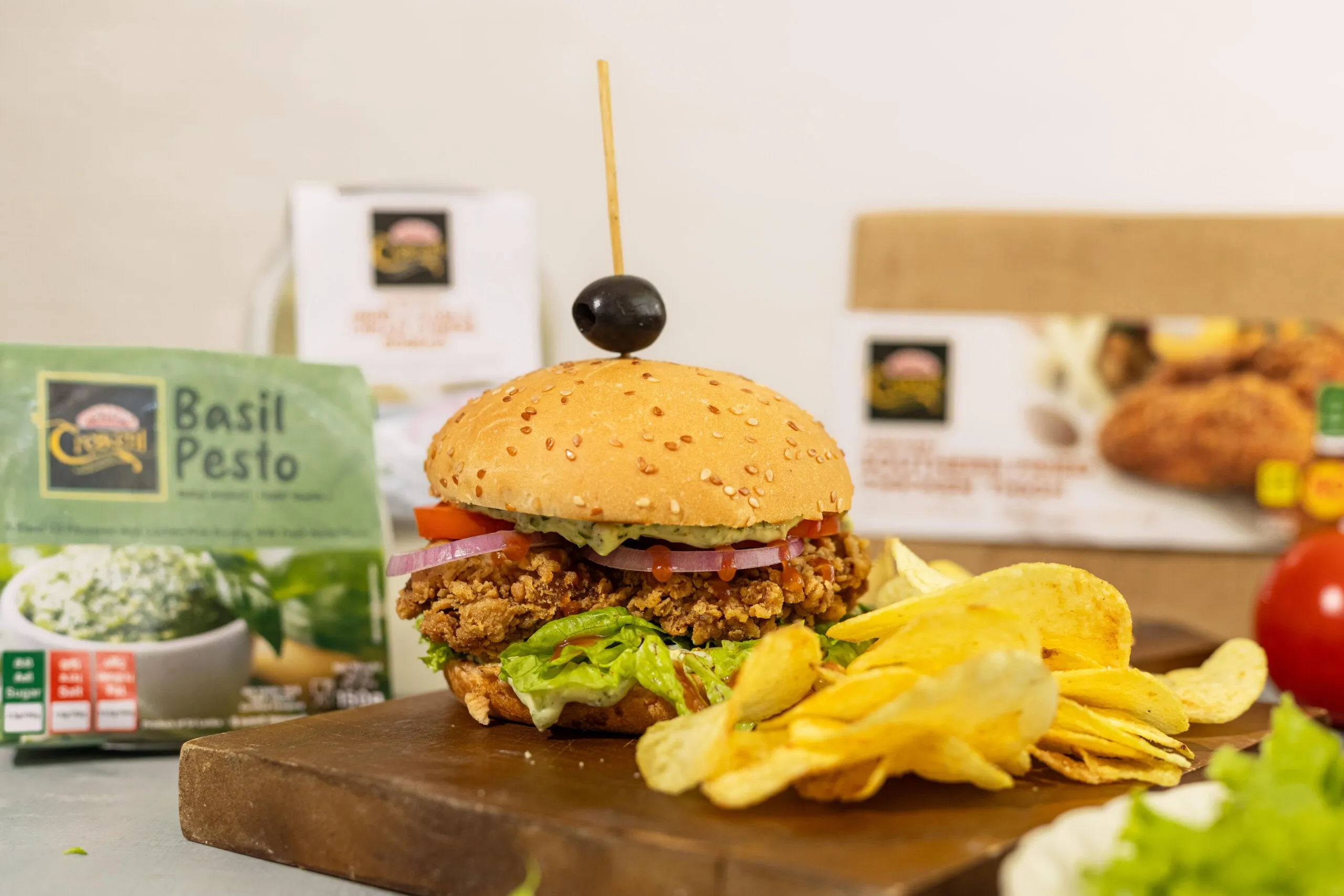 Crescent Southern Fried Chicken Burger